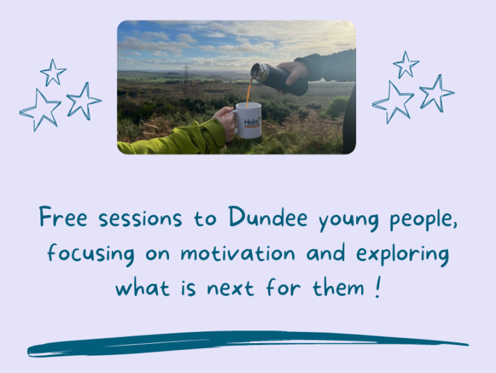 Free sessions to Dundee young people, focusing on motivation and exploring what is next for them!